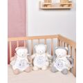 Doudou Geschenkset Musikalisches Nachtlicht mit Projektion Weißer Teddybär
