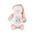 Doudou Geschenkset Musikalisches Nachtlicht mit Projektion Teddybär Rosa