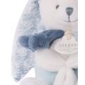 Doudou Geschenkset Plüschhase mit Decke 10 cm Blau