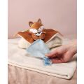 Doudou Geschenkset Plüschfuchs Timo mit Schnullerclip und Decke 20 cm