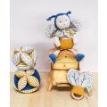 Doudou Textil aktiv Ball mit Rassel Biene 15 cm