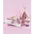 Doudou Geschenkset - Plüschhirsch und Kuscheldecke