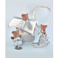 Doudou Geschenkset - Teddybär und Kuscheldecke