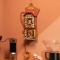 RoboTime Miniaturhaus zum Aufhängen Mokka Café