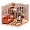 RoboTime 3D-Puzzle Miniaturhaus Gemütliches Wohnzimmer