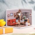 RoboTime 3D-Puzzle Miniaturhaus Gemütliches Wohnzimmer