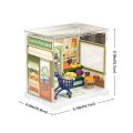 RoboTime 3D-Puzzle Miniaturhaus mini Obst- und Gemüseladen