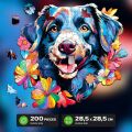 EscapeWelt Holzpuzzle Hund 200 Teile