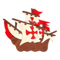 Fauna Massivholzpuzzle Schiff Santa Maria