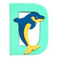 Fauna Alphabet Buchstabe D Delphin