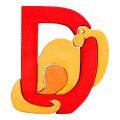 Fauna Alphabet Buchstabe D Dinosaurier