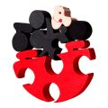 Fauna Massivholzpuzzle großer Marienkäfer