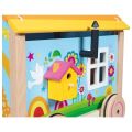 Goki Holzwohnwagen für Puppen
