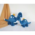 Doudou Histoire d'Ours Plüschtier blau Dinosaurier 40 cm