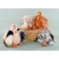 Doudou Histoire d'Ours Plüschhenne beige 20 cm