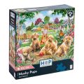 HOP Puzzle Spielende Welpen 500 große Teile
