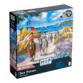 HOP Puzzle Pferde am Meer 500 große Teile