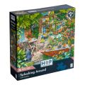HOP Puzzle Vögel an der Tränke 500 große Teile