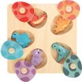 small foot Setzpuzzle und Memo aus Holz Dino