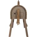 small foot Holzpferd grau