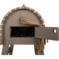 small foot Holzpferd grau