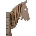 small foot Holzpferd grau