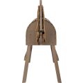 small foot Holzpferd grau