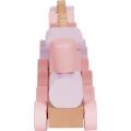 small foot Stapelspiele Holzzug rosa