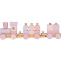 small foot Stapelspiele Holzzug rosa