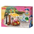 Sluban Girls Dream Village M38-B0870 Obststand und Springbrunnen aus der Zeit