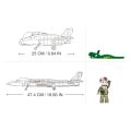 Sluban Modellbausteine M38-B0931 Kampfflugzeug Chengdu J-20