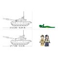 Sluban Modellbausteine M38-B1011 T-72B3 2-in-1 Kampfpanzer