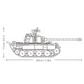 Sluban Model Bricks M38-B1535 Mittlerer Panzer Panther G-S im Maßstab 1:35