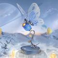 RoboTime Mechanisches 3D-Puzzle Blau Schmetterling
