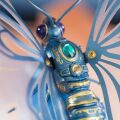 RoboTime Mechanisches 3D-Puzzle Blau Schmetterling