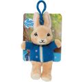 Rainbow Plüsch-Schlüsselanhänger Peter Rabbit in einer blauen Jacke