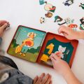 Petit Collage Magnetisches Buch Tiere