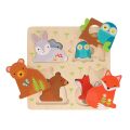 Petit Collage Holz-Reveal-Puzzle Du bist mein Baby