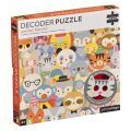 Petit Collage Puzzle Tiere 100 Teile mit 3D-Brille