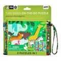 Petit Collage Reversible Puzzle 2in1 Dschungel
