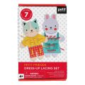 Petit Collage Dressing Set Katze und Kaninchen