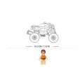 Sluban Power Bricks Versenkbare Silber Feuerball Off-Road Monster