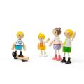 Tidlo Puppenhaus aus Holz europäische Familie
