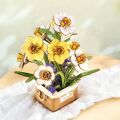 RoboTime 3D-Holzpuzzle Narzissen im Korb