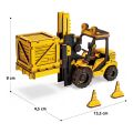 RoboTime Mechanisches 3D-Puzzle aus Holz Gabelstapler