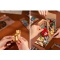 RoboTime 3D skládačka Zarážka na knihy Miniatura domečku Knihkupectví - poškozený obal