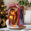 RoboTime 3D-Puzzle Buchstütze Miniaturhaus Weihnachtsgasse