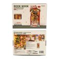 RoboTime 3D-Puzzle Buchstütze Miniaturhaus Weihnachtsgasse