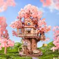 RoboTime 3D Holzpuzzle Baumhaus Sakura