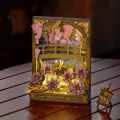 RoboTime 3D-Holzpuzzle Glitzernde Seerosen